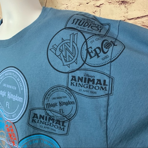 Disney Parks Blue Hollywood Studios Multi Theme Crew Neck Park Tee - Picture 5 of 11